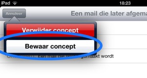 Omgaan met mailconcepten op de iPad